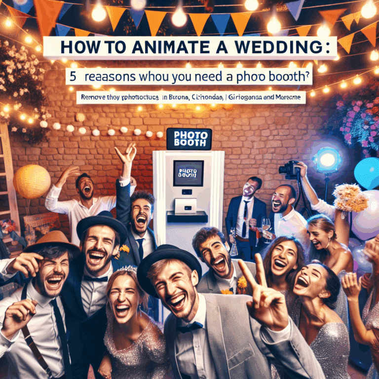 Cómo animar una boda: 5 razones por las que necesitas un fotomatón
